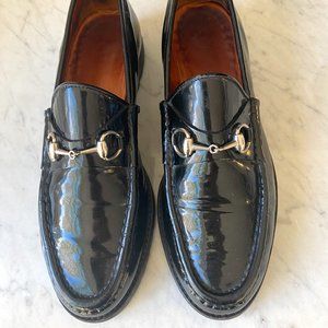 Gucci Vinyl Horsebit Loafers